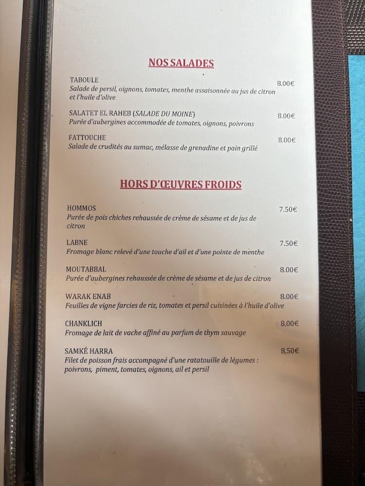 Chez Bacchus - Menu Image 3